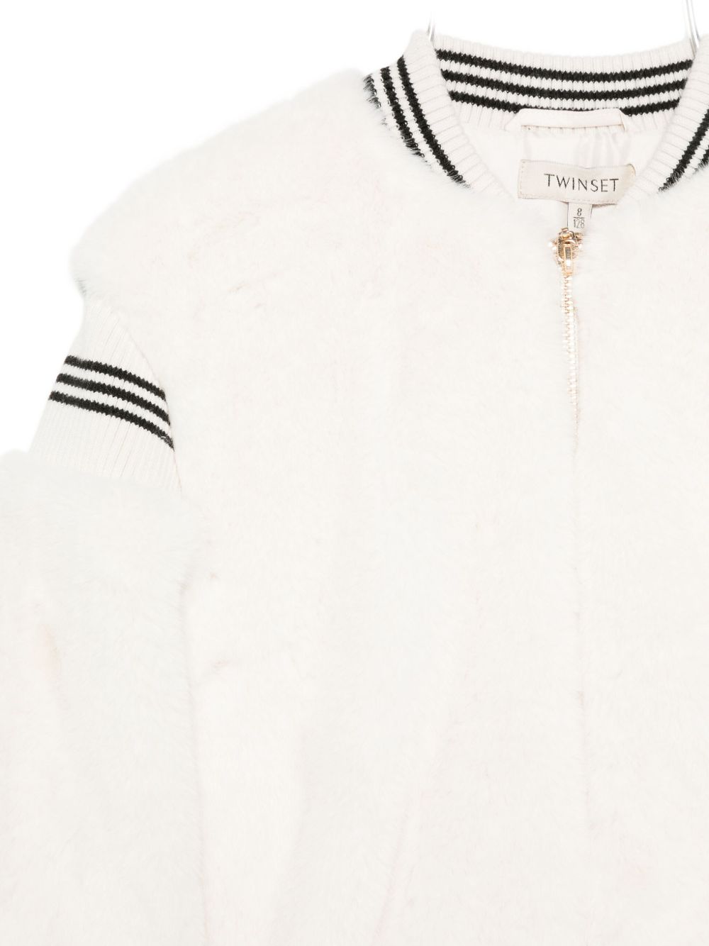 TWINSET Kids Cappotto con polsini a righe