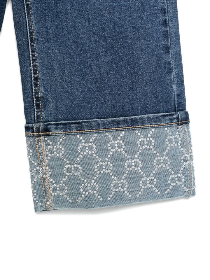 TWINSET Kids Jeans con strass