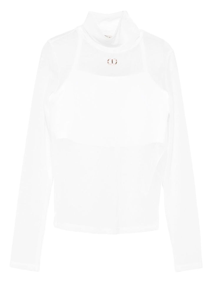 TWINSET Kids T-shirt a collo alto