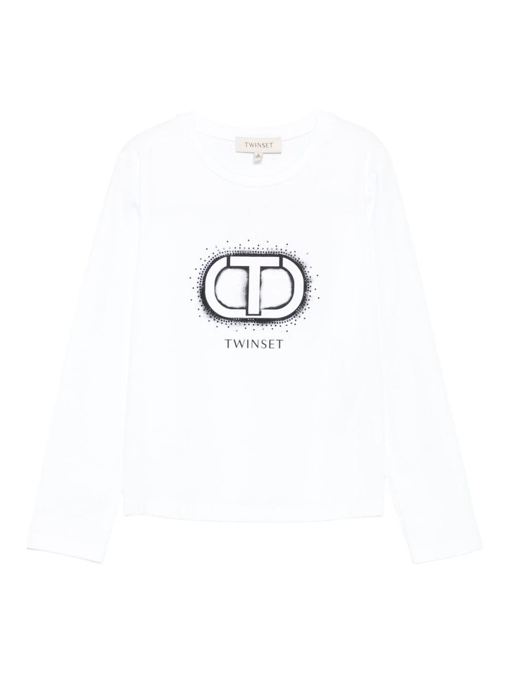 TWINSET Kids T-shirt con stampa logo