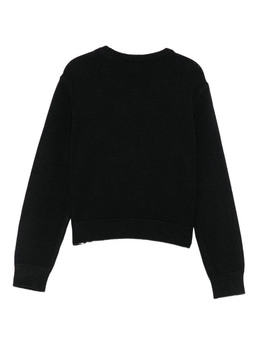 TWINSET Kids Maglione girocollo con placca logo