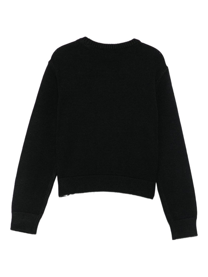 TWINSET Kids Maglione girocollo con placca logo