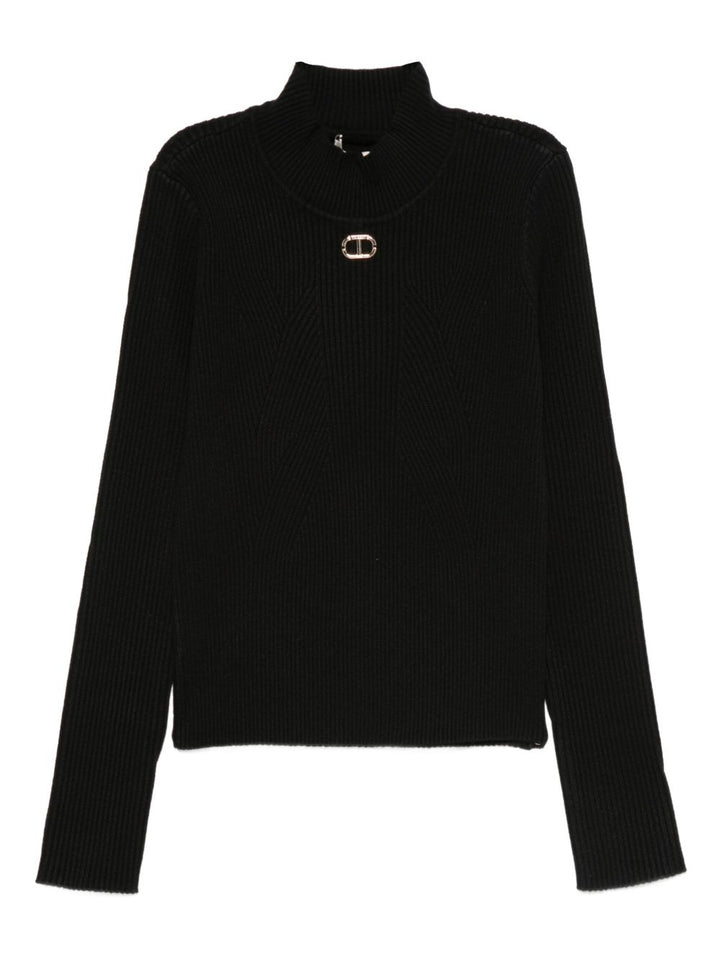 TWINSET Kids
Maglione a coste a collo alto