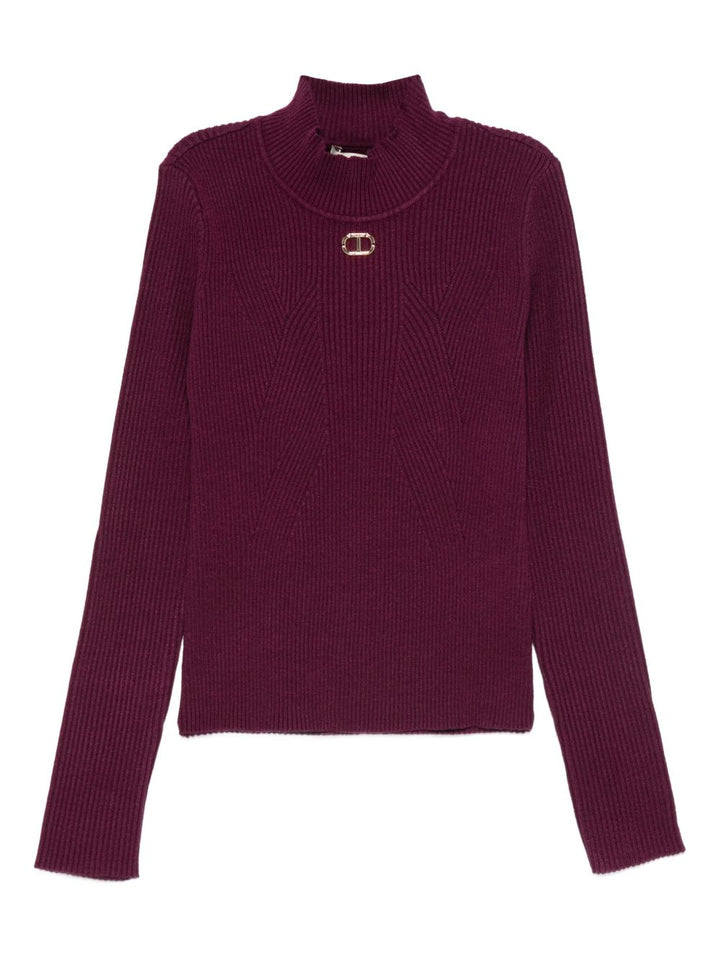 TWINSET Kids
Maglione a coste a collo alto