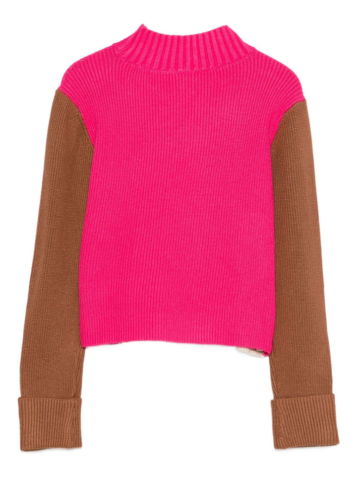 TWINSET Kids
Maglione a coste con design color-block