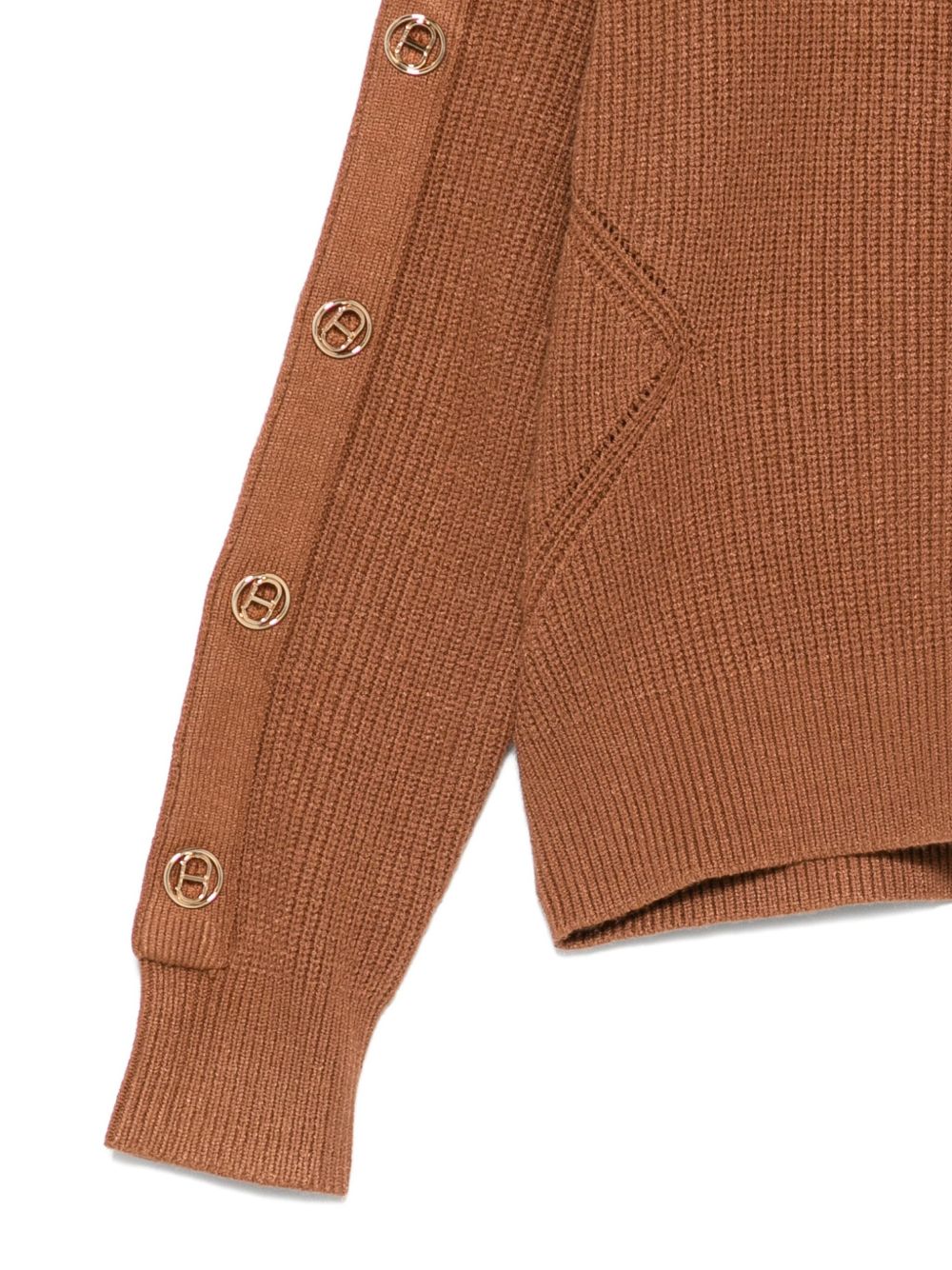 TWINSET Kids Maglione a coste con bottoni