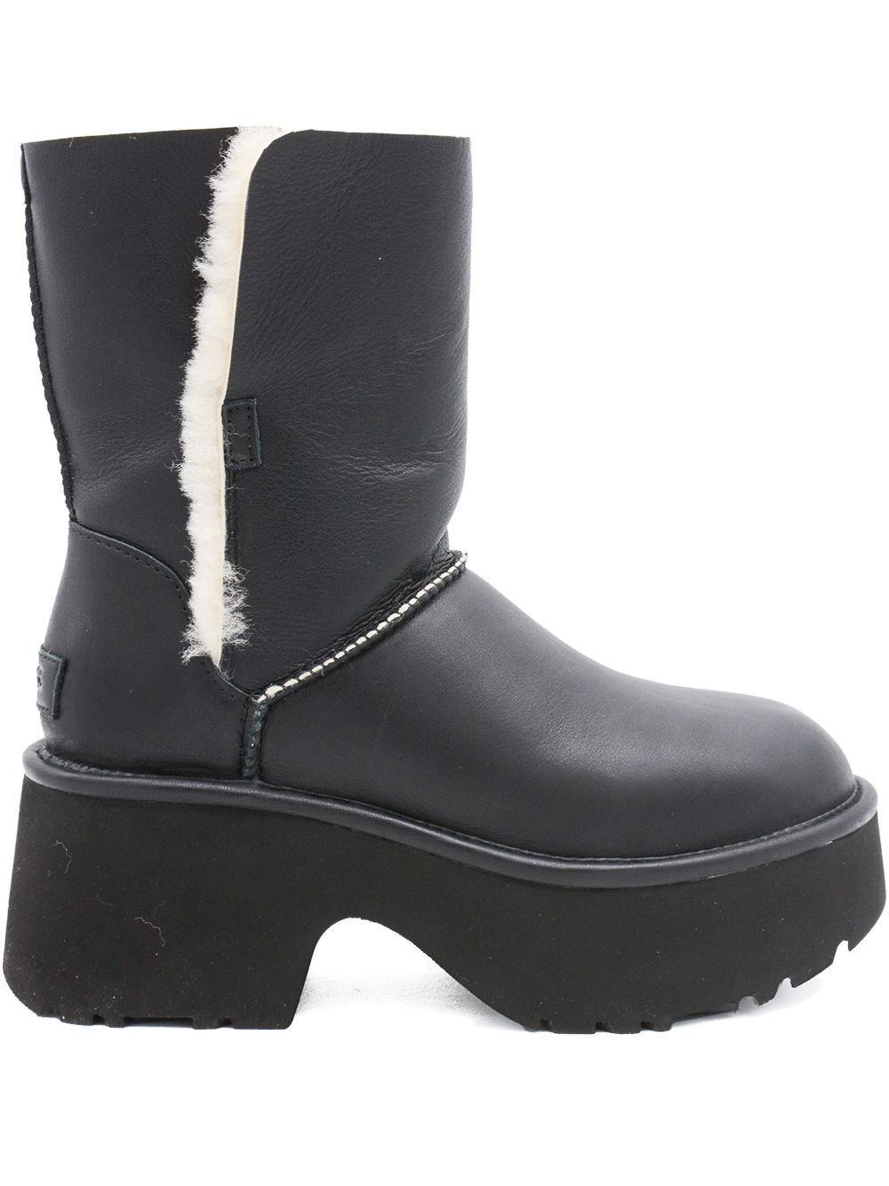UGG Stivali Esmee Classic in Pelle, Nero