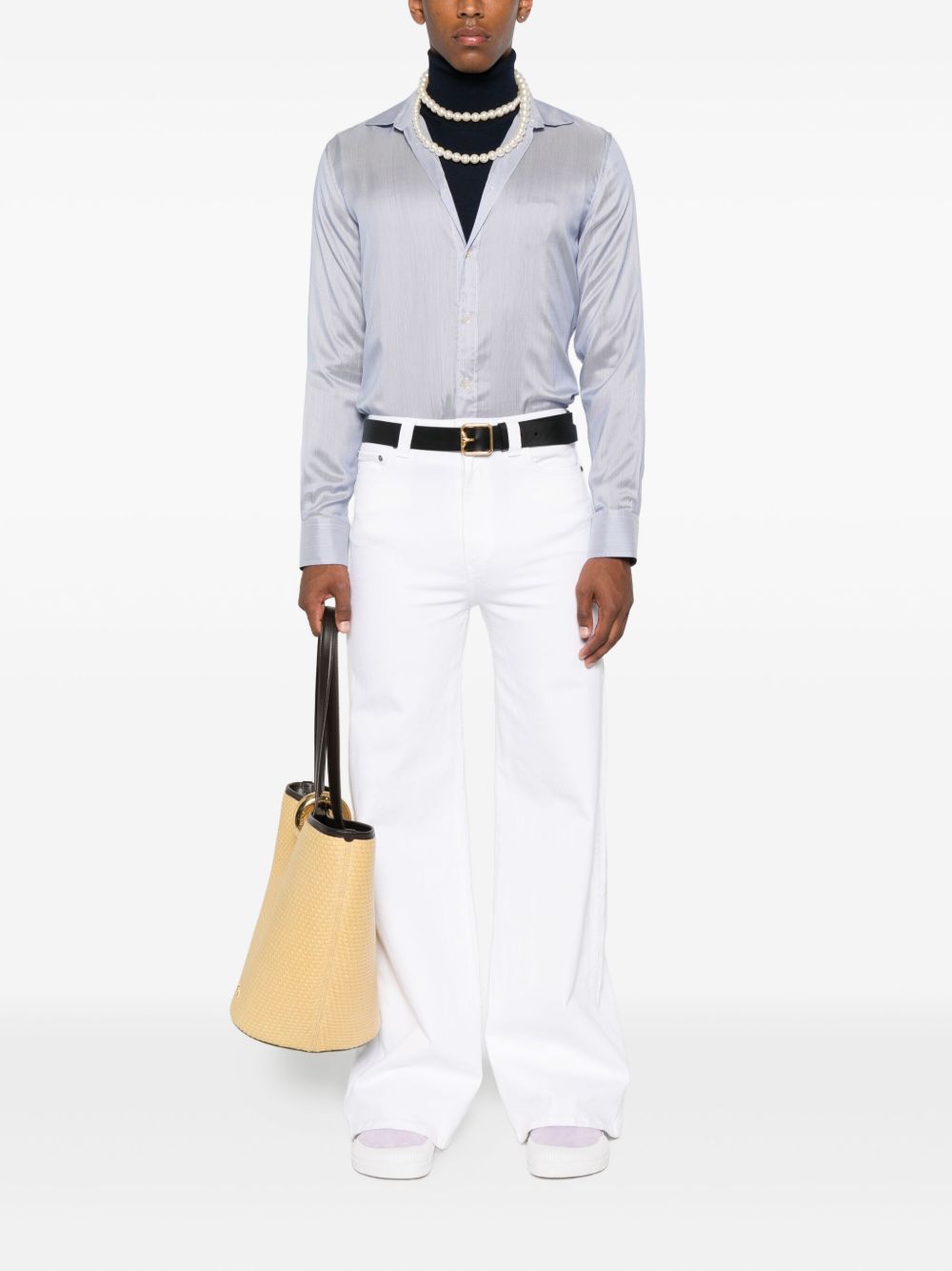 Valentino Garavani
Camicia a righe in seta