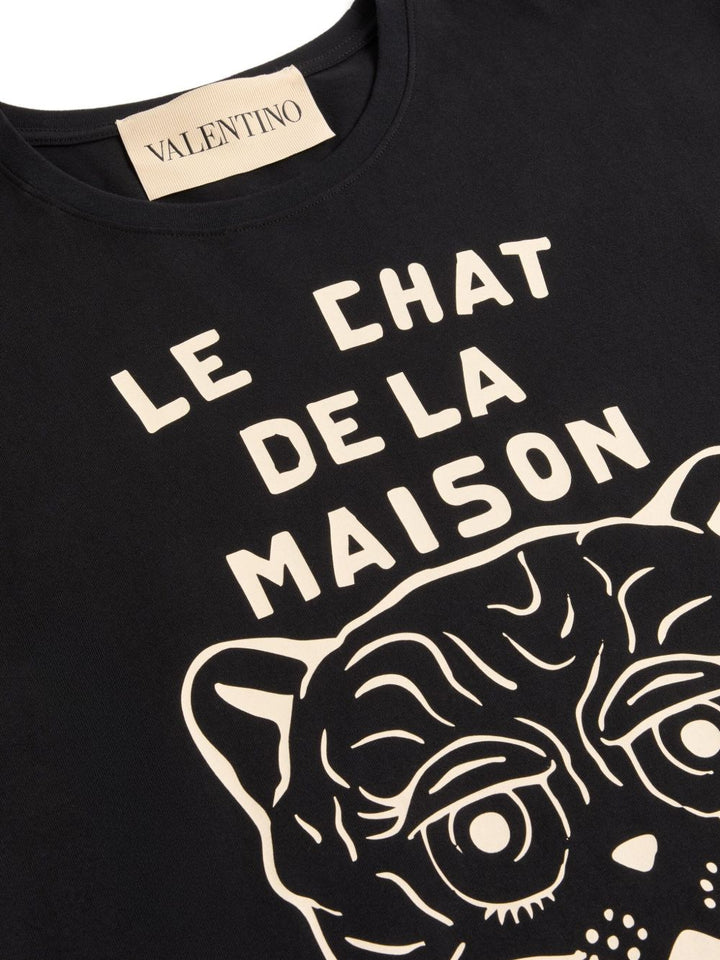 Valentino Garavani
T-shirt con stampa Chat De La Maison