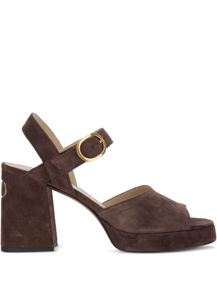 Valentino Garavani
Sandali in pelle scamosciata 100mm