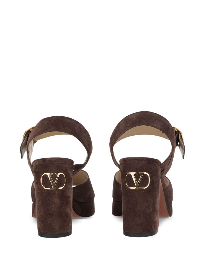 Valentino Garavani Sandali in pelle scamosciata 100mm