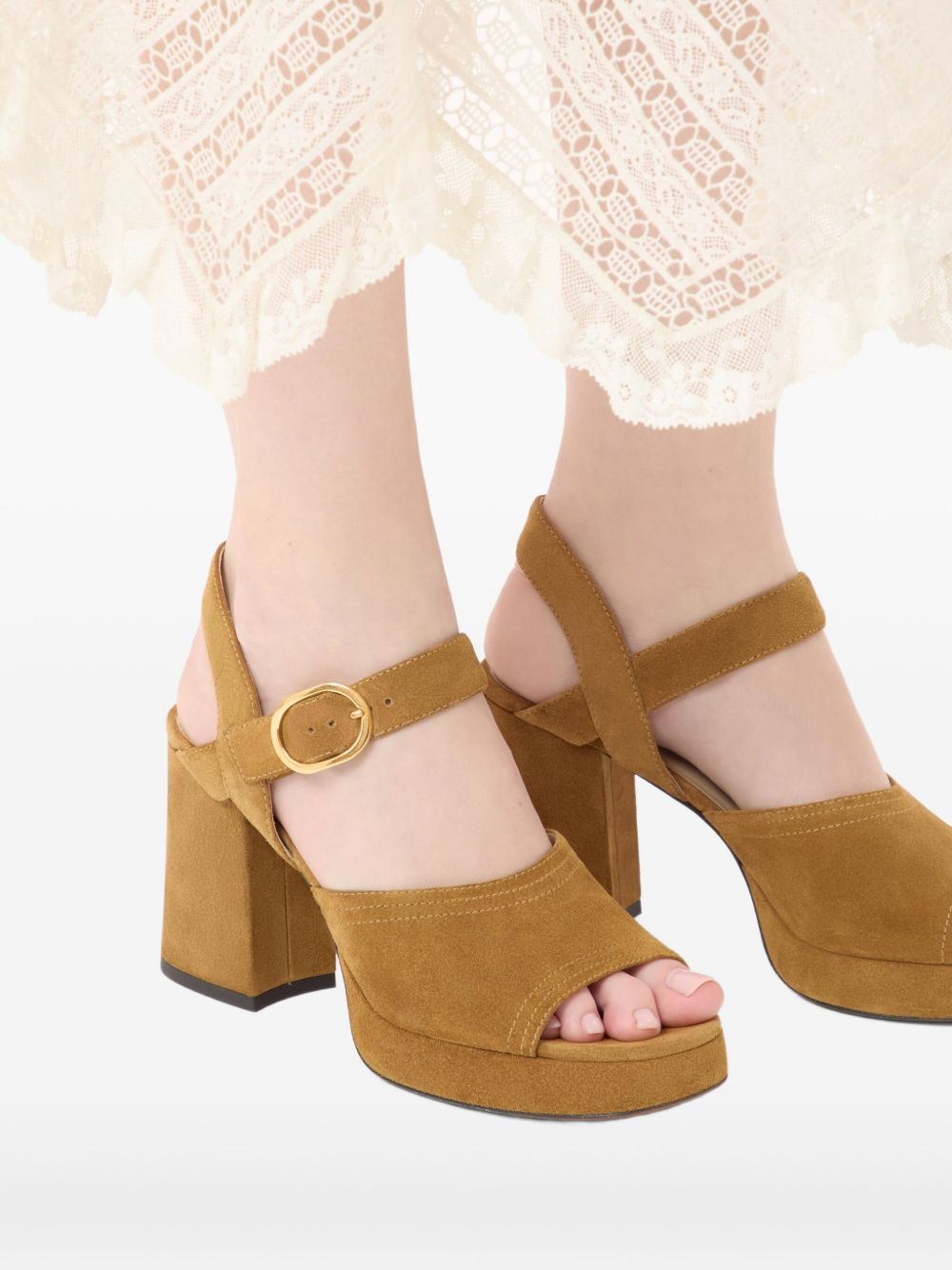 Valentino Garavani
Sandali in pelle scamosciata 100mm