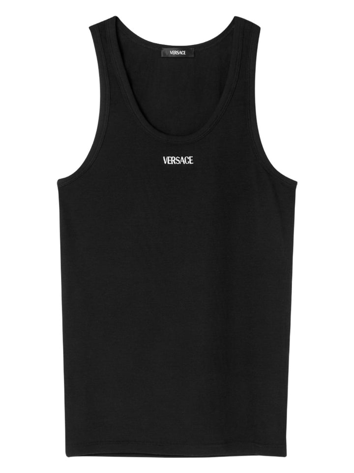 Versace
Top a coste con ricamo