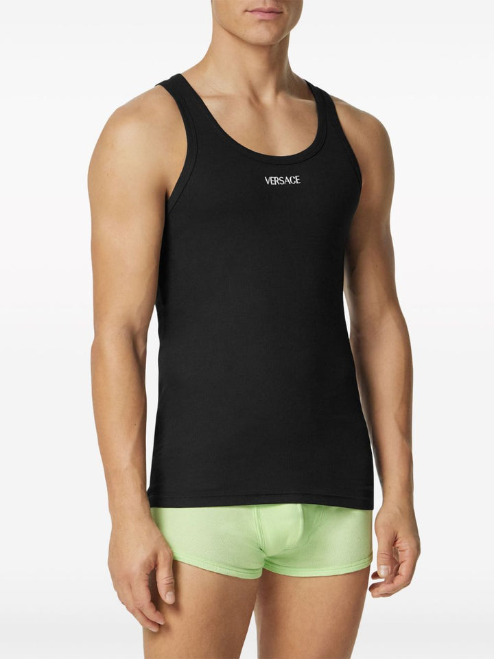 Versace
Top a coste con ricamo