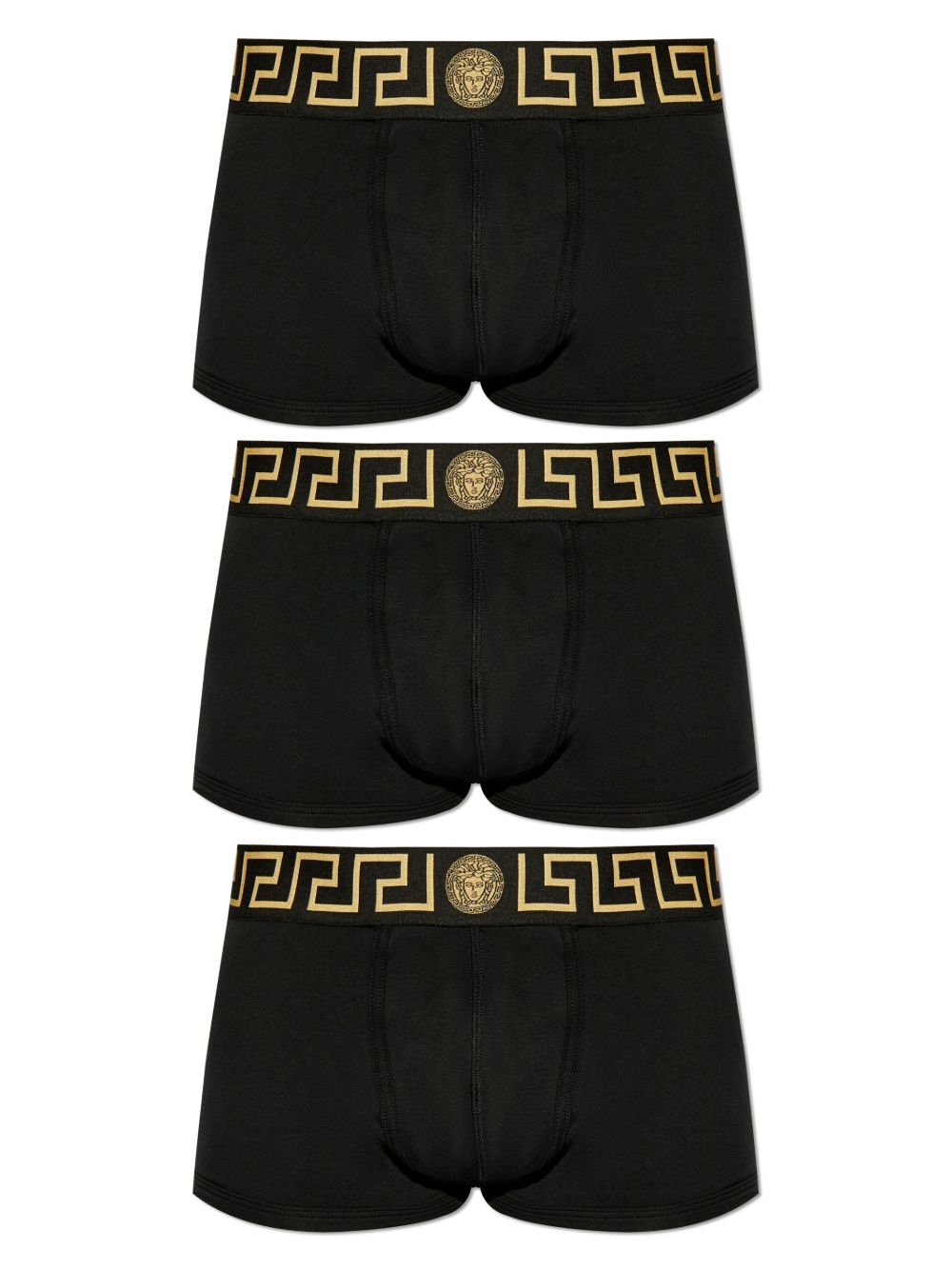Versace
Set di 3 boxer con bordo Greca