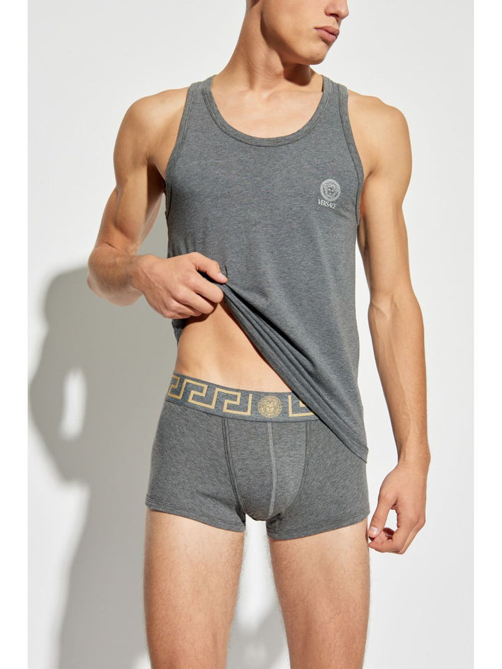 Versace Canotta con stampa Medusa