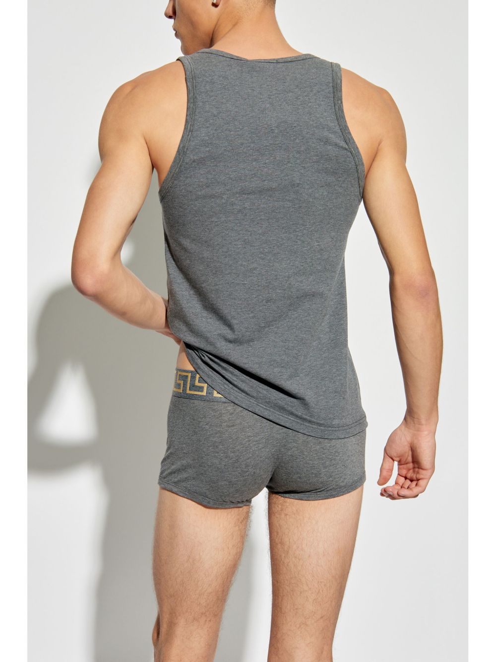 Versace Canotta con stampa Medusa