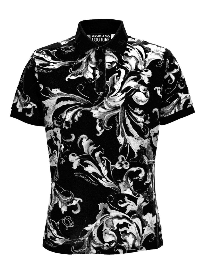 Versace Jeans Couture Polo con stampa Barocco