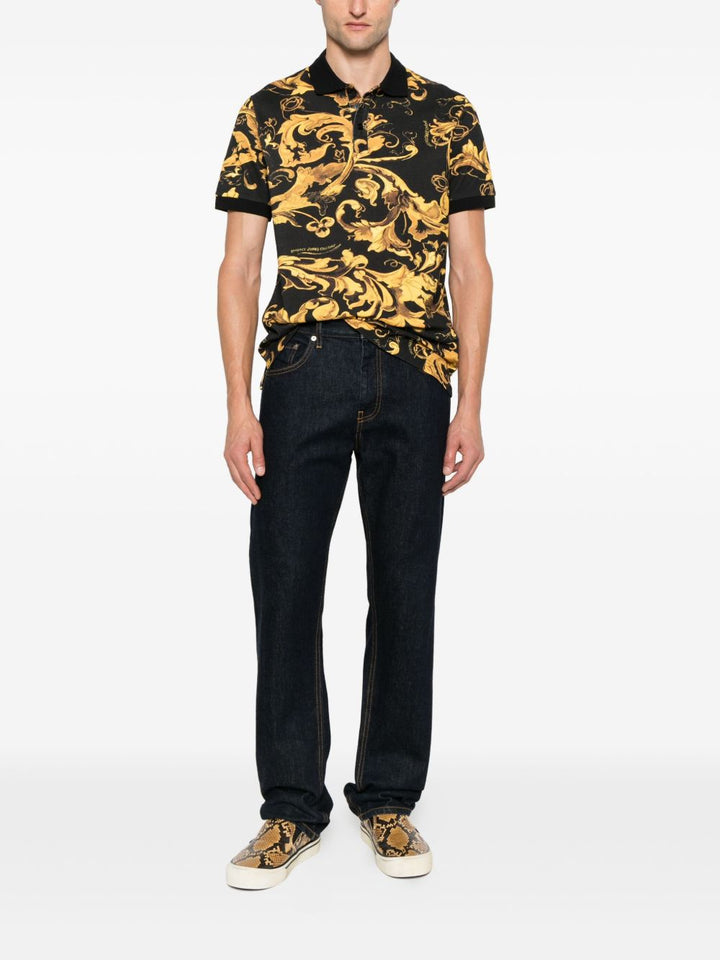 Versace Jeans Couture Polo con stampa barocca