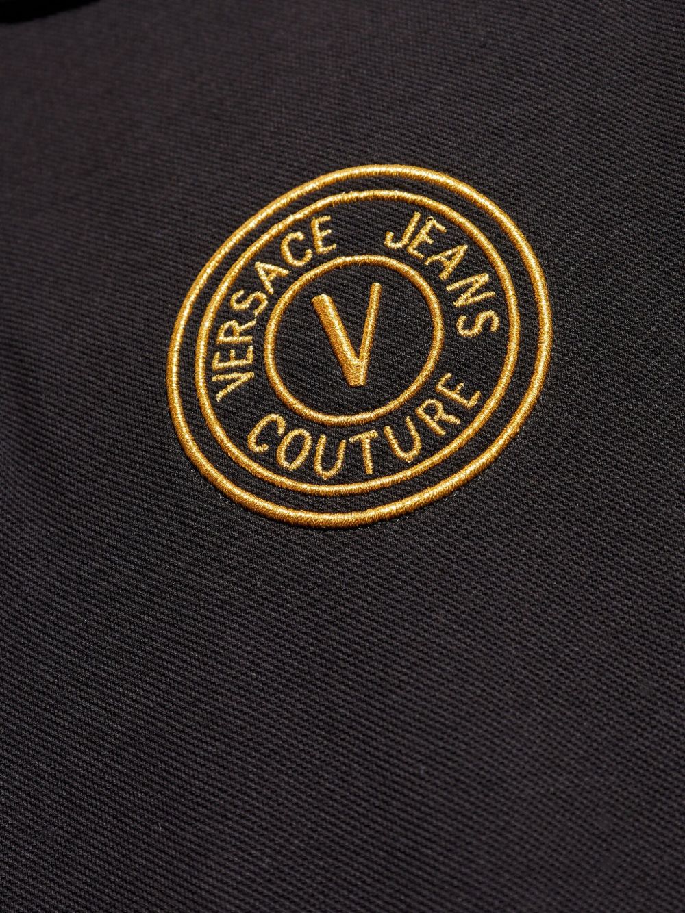 Versace Jeans Couture Polo con logo ricamato