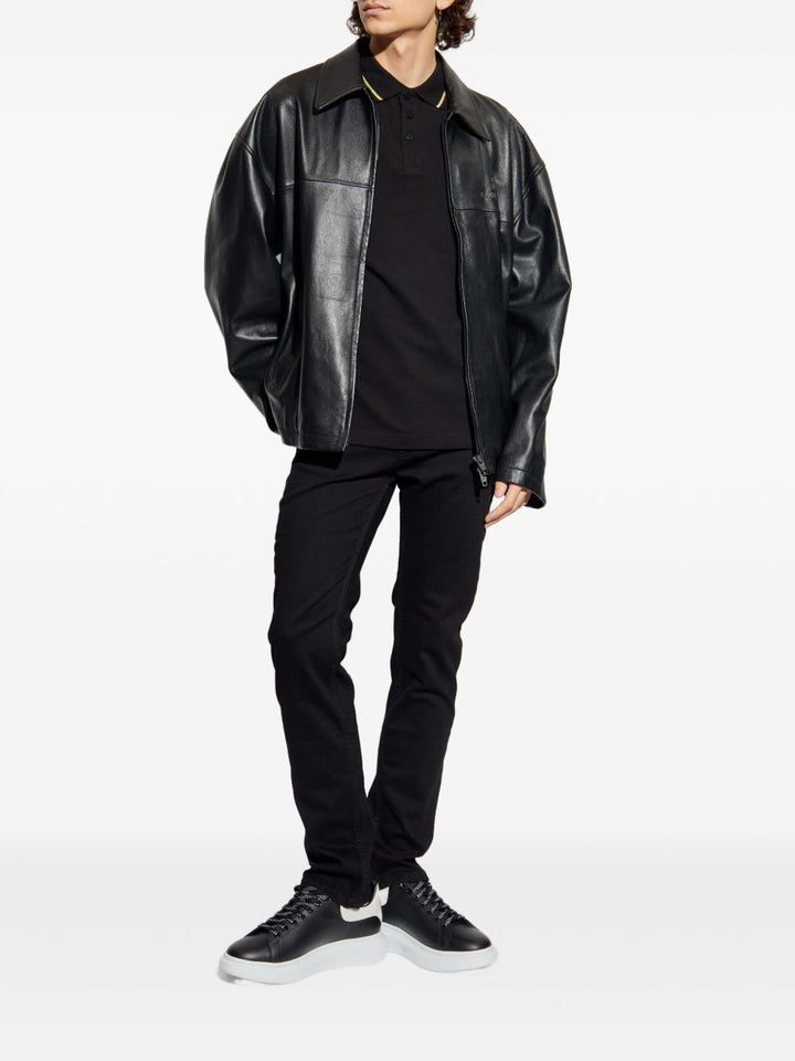 Versace Jeans Couture Polo con logo ricamato