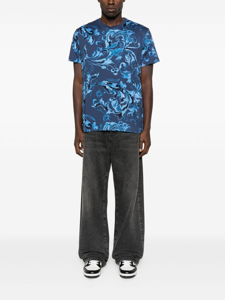 Versace Jeans Couture T-shirt con stampa barocca