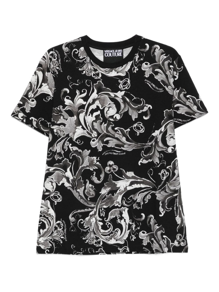 Versace Jeans Couture T-shirt Barocco con stampa