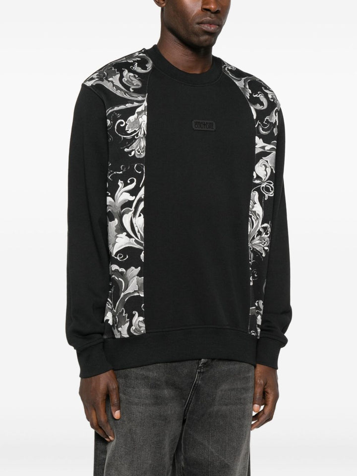 FELPA NERA VERSACE JEANS COUTURE