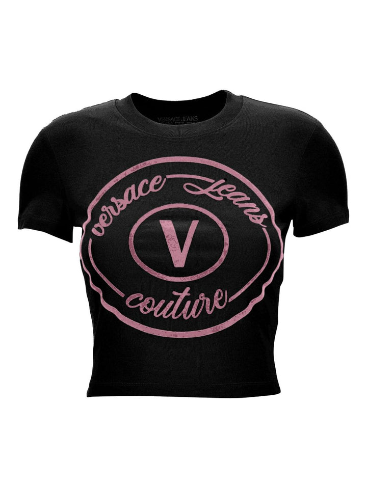 T-Shirt Nera VERSACE JEANS COUTURE