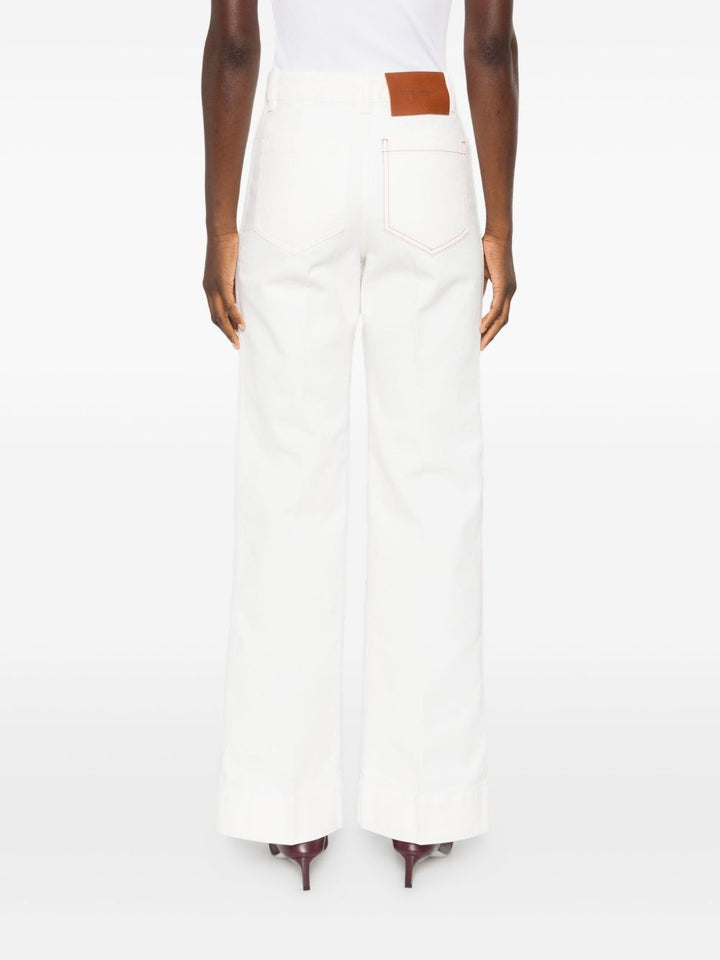 Victoria Beckham Jeans dritti in cotone biologico