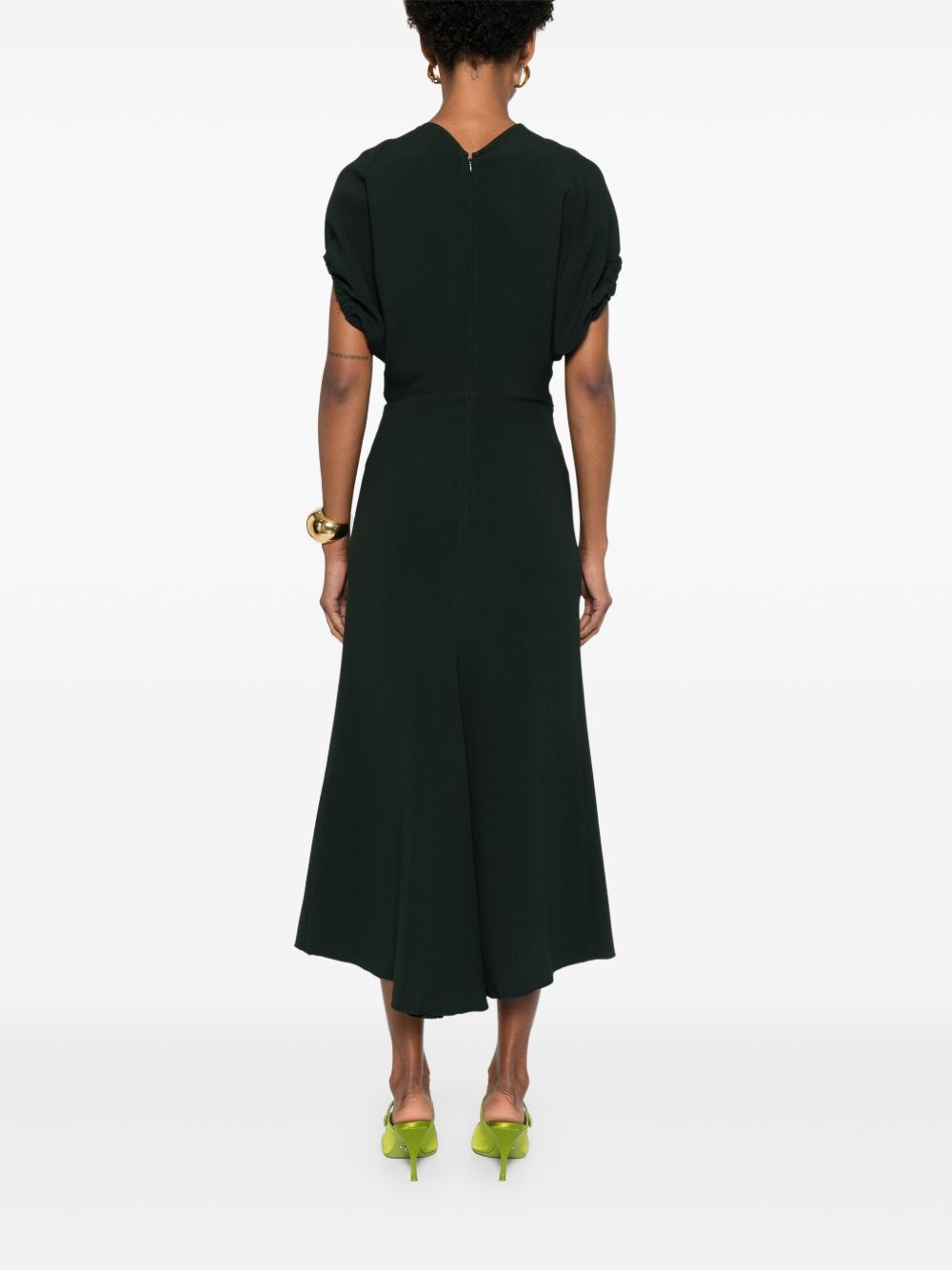 Victoria Beckham Abito midi con scollo a V