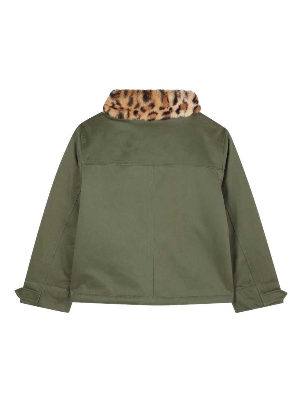 Zadig & Voltaire Kids Giacca con colletto in pelliccia sintetica