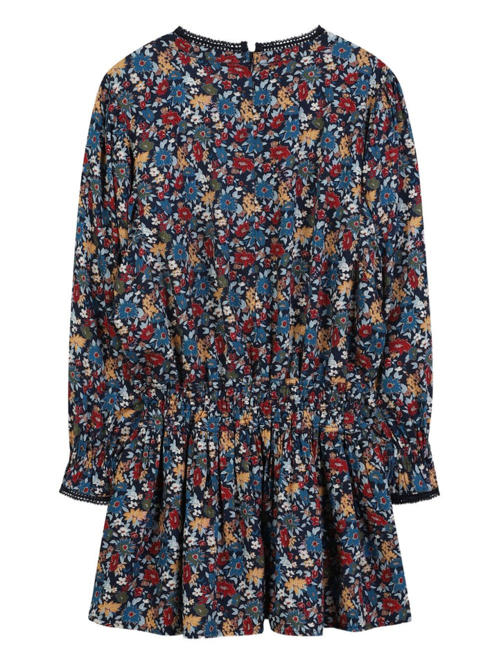 Zadig & Voltaire Kids Abito a maniche lunghe a fiori