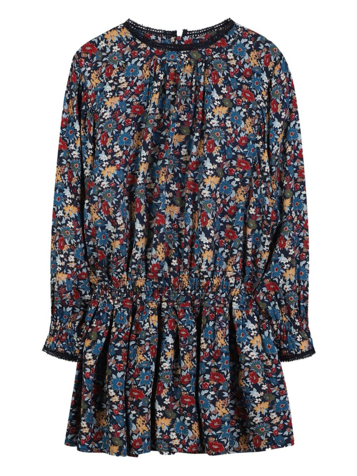 Zadig & Voltaire Kids Abito a maniche lunghe a fiori