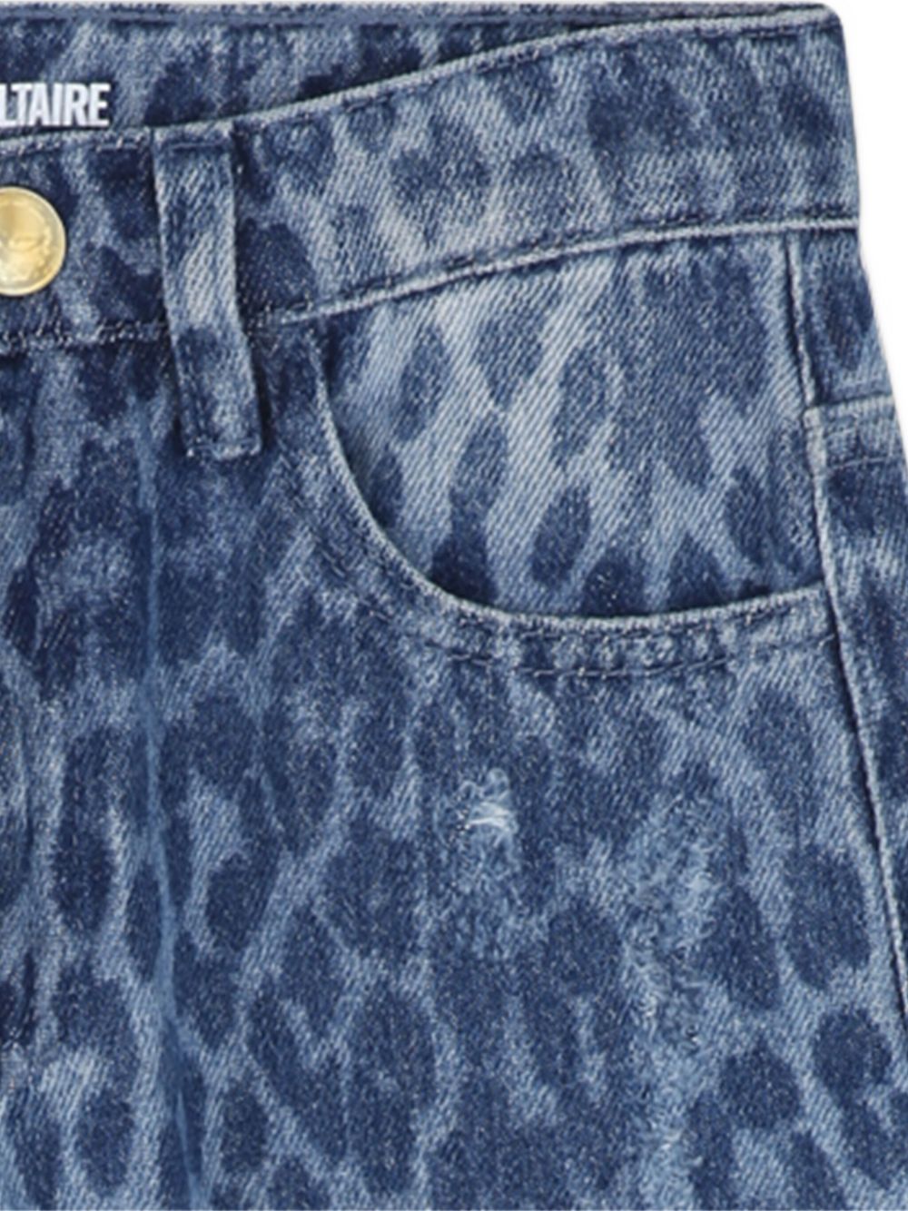 Zadig & Voltaire Kids Jeans leopardati