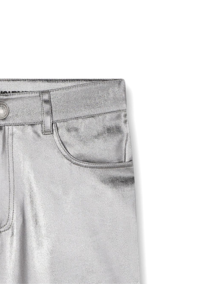 Zadig & Voltaire Kids Pantaloni con effetto metallizzato