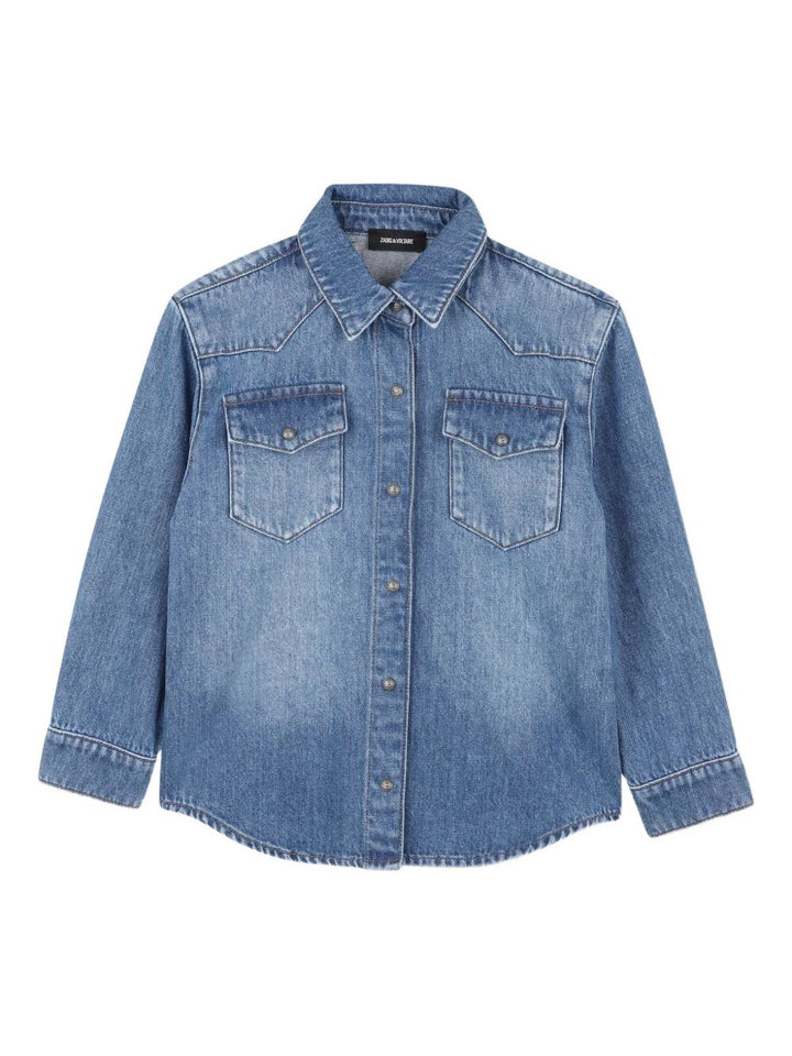 Zadig & Voltaire Kids
Camicia denim con ricamo