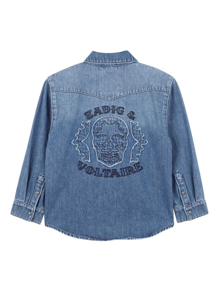 Zadig & Voltaire Kids
Camicia denim con ricamo