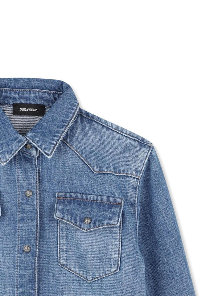 Zadig & Voltaire Kids
Camicia denim con ricamo