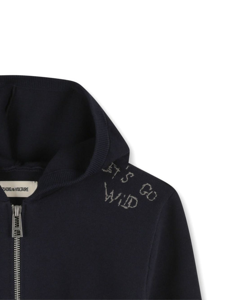 Zadig & Voltaire Kids
Felpa con cappuccio e zip