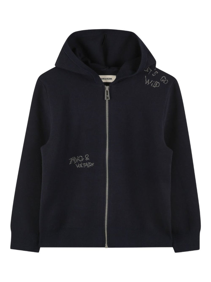 Zadig & Voltaire Kids
Felpa con cappuccio e zip