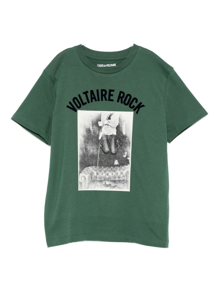 Zadig & Voltaire Kids T-shirt con stampa grafica