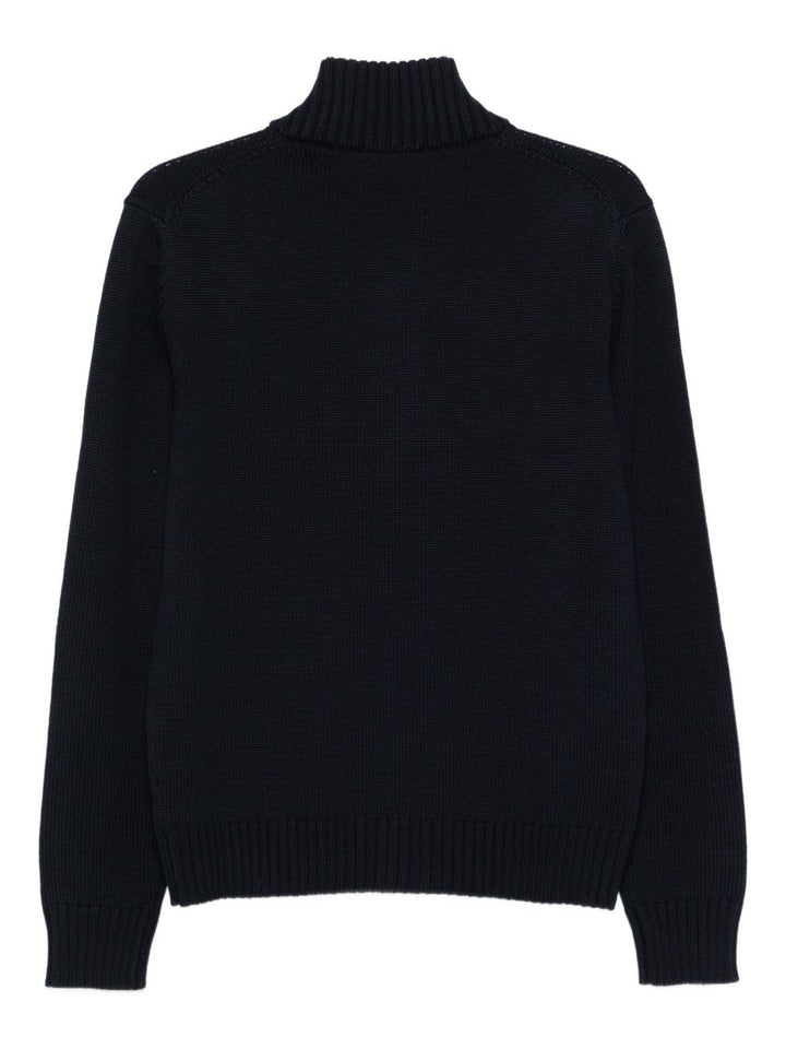 Zanone Maglia blu scuro con bottoni