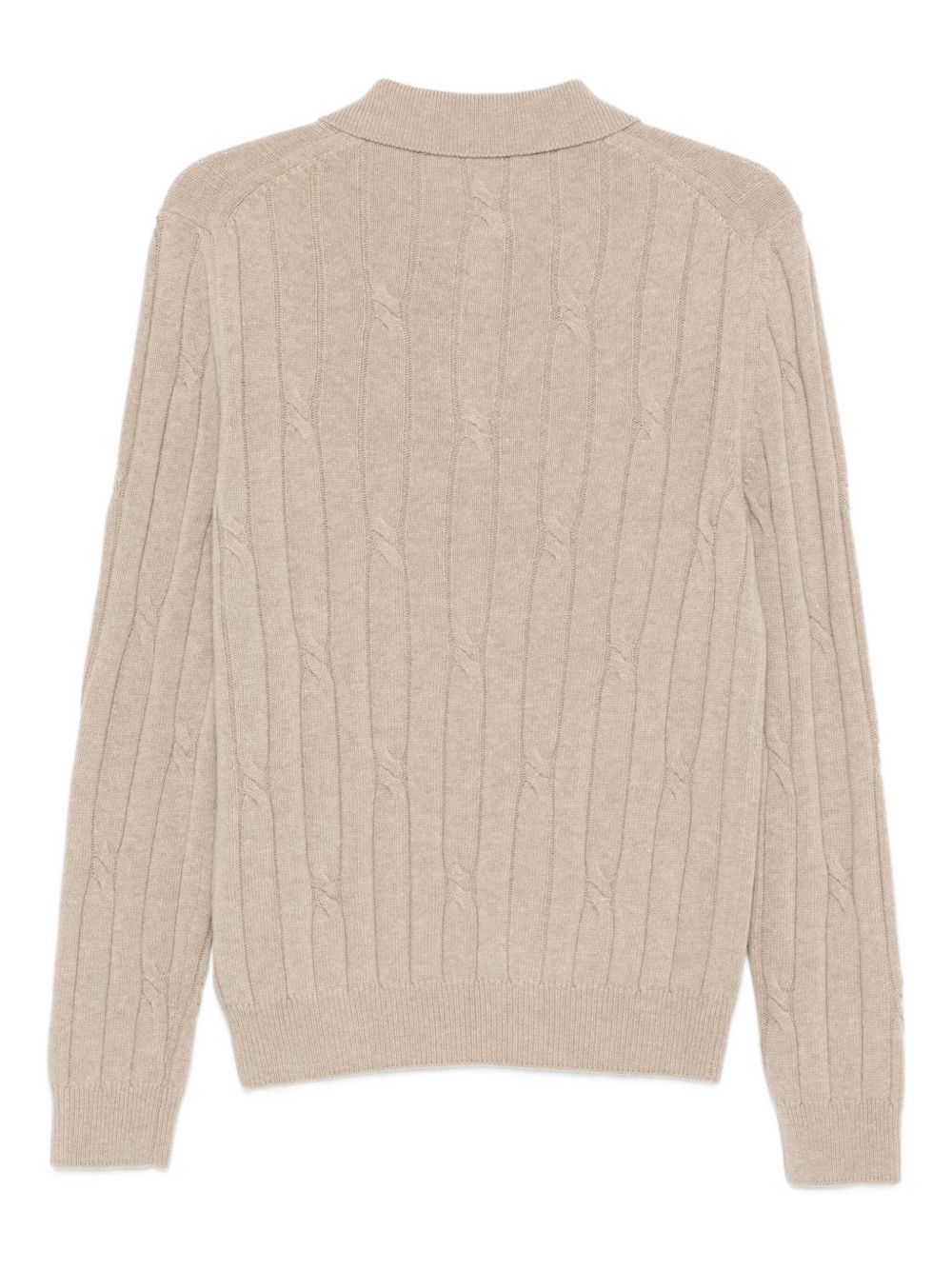 Zanone Maglione beige in maglia a trecce