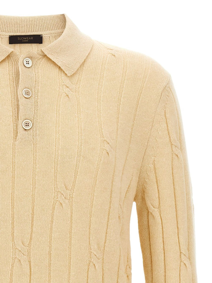 Zanone
Polo in maglia a trecce
