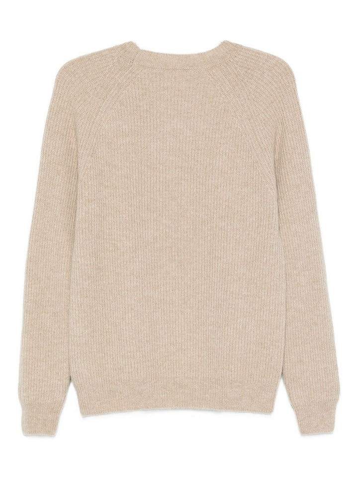 Zanone Maglione beige a maniche lunghe