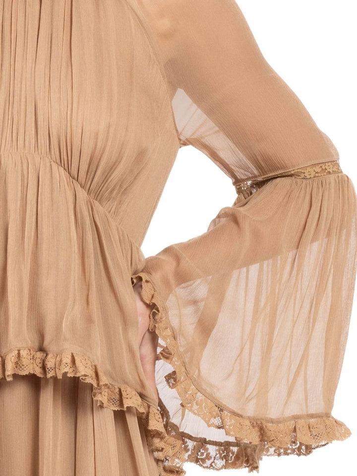 Zimmermann Abito beige con volant