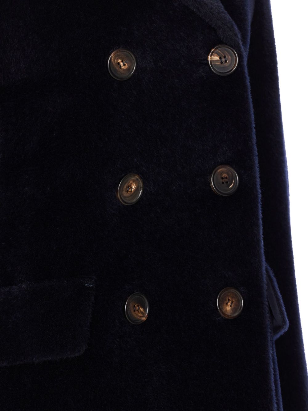 'S Max Mara Giacca doppiopetto in pelliccia sintetica