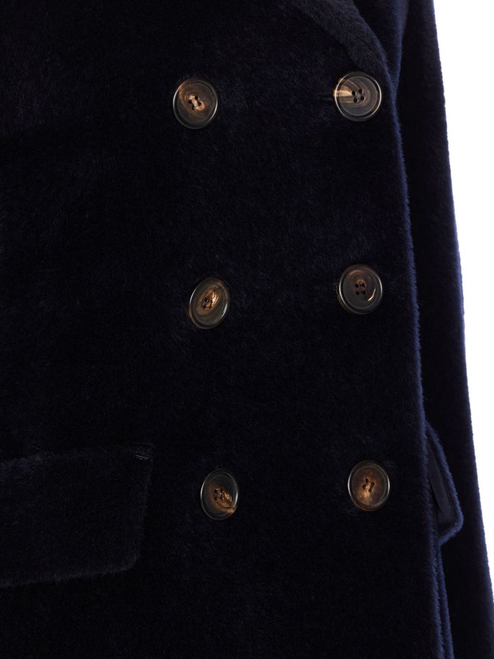 'S Max Mara Giacca doppiopetto in pelliccia sintetica