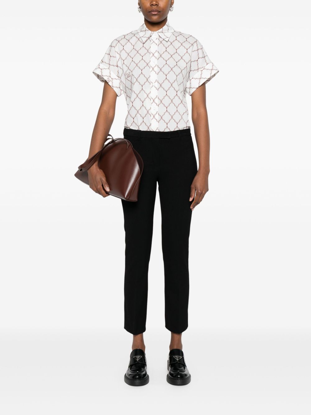 'S Max Mara Pantaloni dritti crop